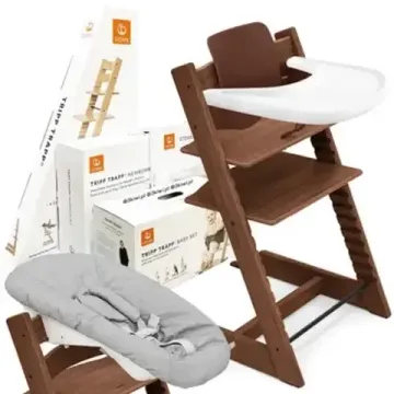 Стульчик для кормления STOKKE Tripp Trapp комплект 4 в 1 (Warm Brown Oak)