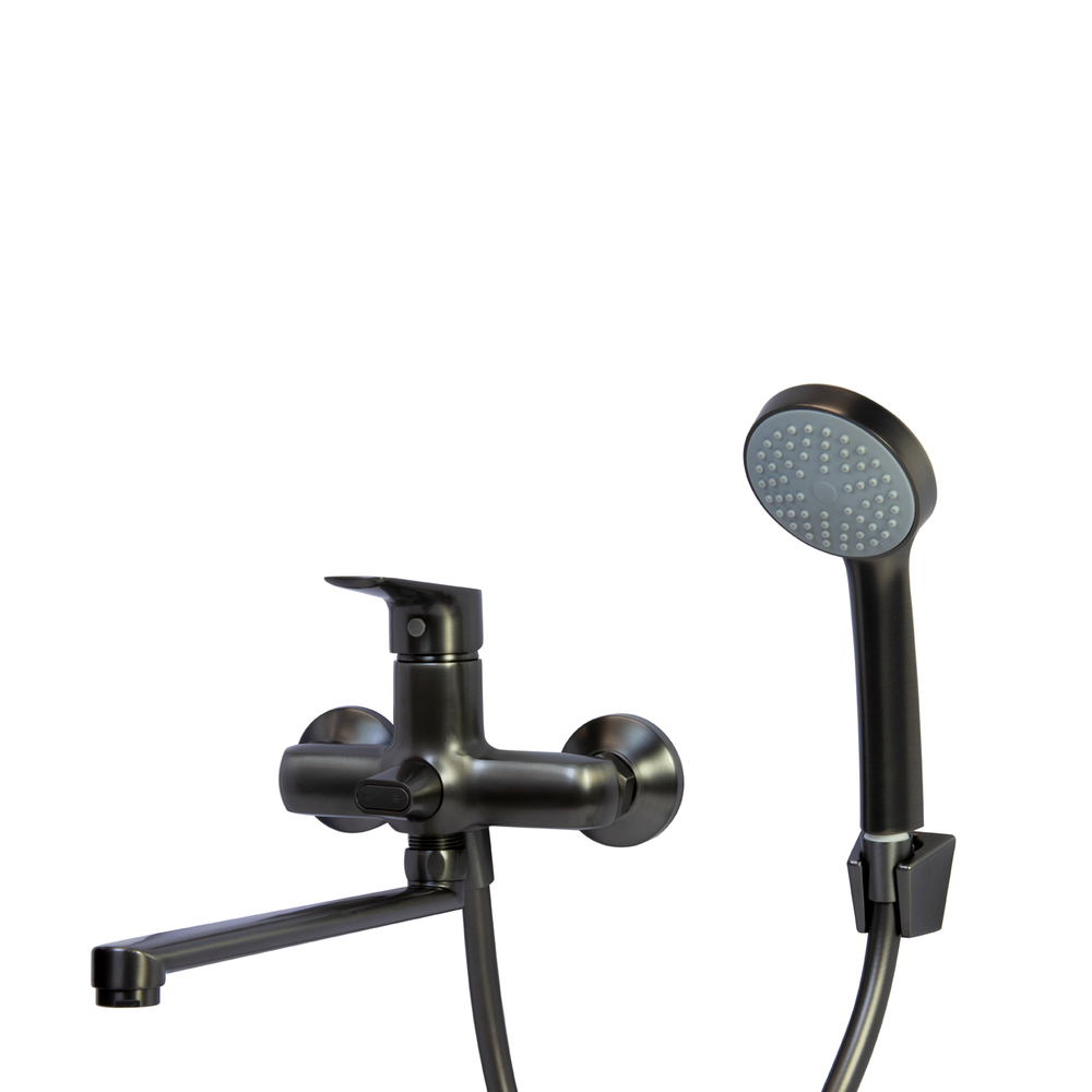 Смеситель для ванны и раковины 35k MIXLINE ML15-02GR ГРАФИТ