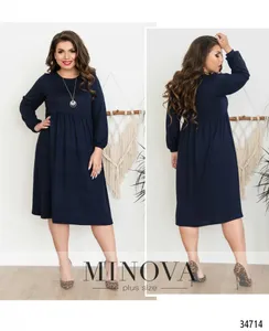 Платье 3129-ВБ-темно-синий Minova