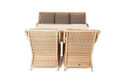 "Гляссе" обеденная группа из искусственного ротанга, цвет соломенный