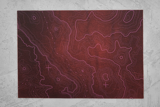 Kydex Topography purple 2,03мм, лист 300x200мм