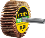 STAYER d 50 x 20 мм, P100, на шпильке d 6 мм, круг шлифовальный лепестковый (36607-100)