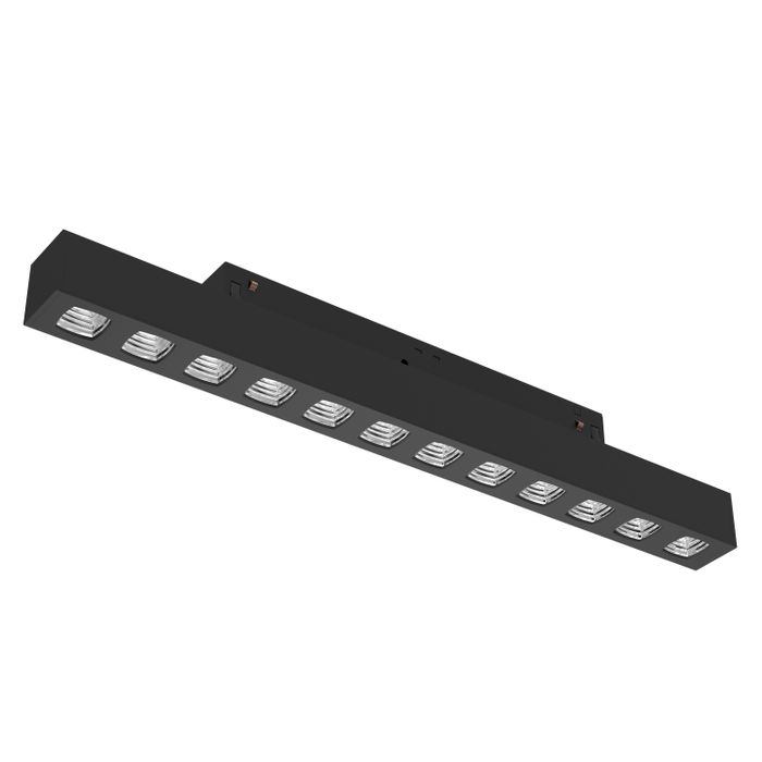 Светодиодный светильник для магнитной системы Ledron Sagi style 290 Black-Silver 3000K