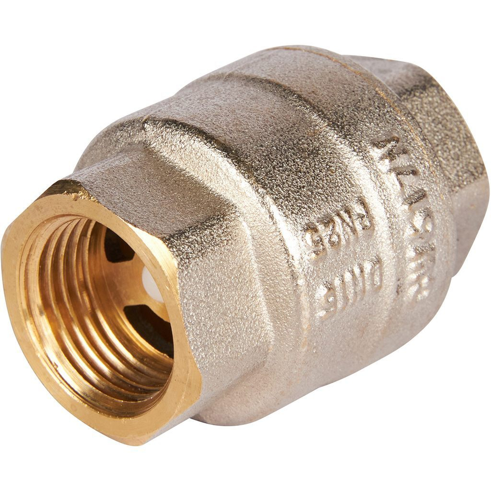 ROMMER Обратный клапан 1/2" пружинный муфтовый с пластиковым седлом
