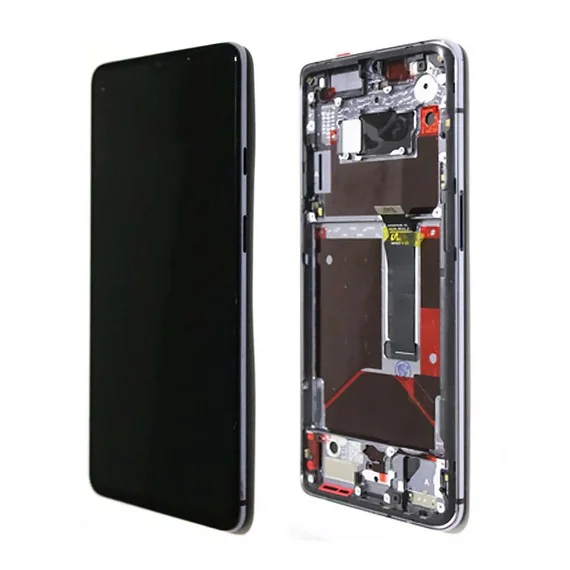 Дисплей для OnePlus 7T AMOLED в сборе с тачскрином на рамке (Black)