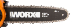 Пила цепная аккумуляторная Worx WG322E.1 20В, 25 см, 2Ач х1 и ЗУ