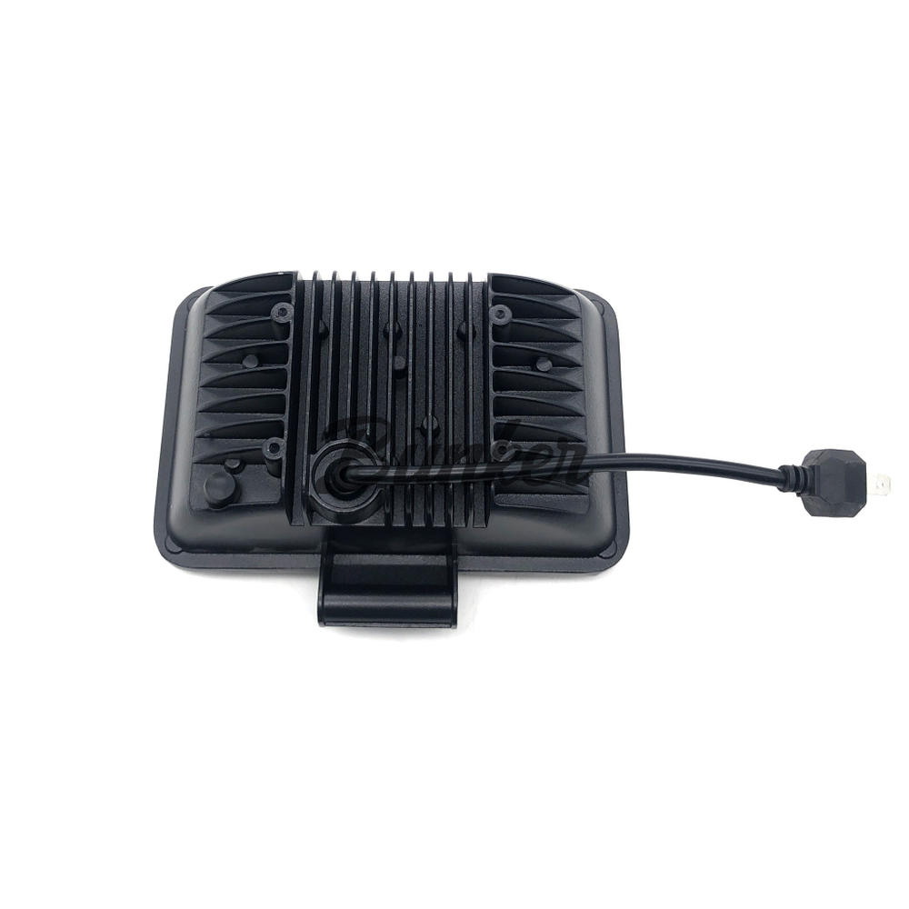 Светодиодная фара с проводом H4 12/24 черный(крепление снизу)