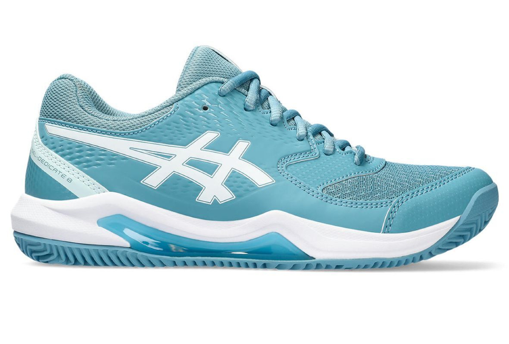 Женские Кроссовки теннисные Asics Gel-Dedicate 8 Clay - Бирюзовый