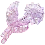 Заколка-краб для волос «Мон Пион», подсолнух, микс 6 цветов, 11см (Блистер)