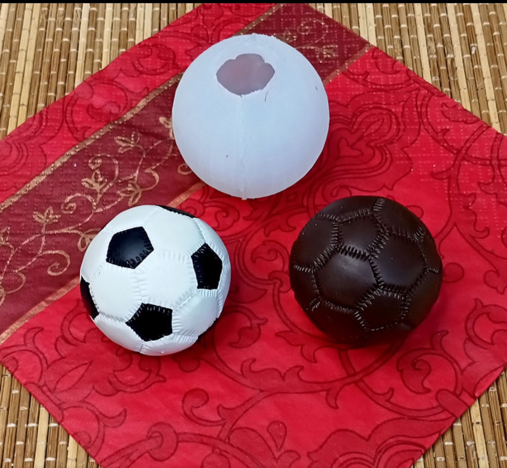 Силиконовая форма футбольный мяч 3D