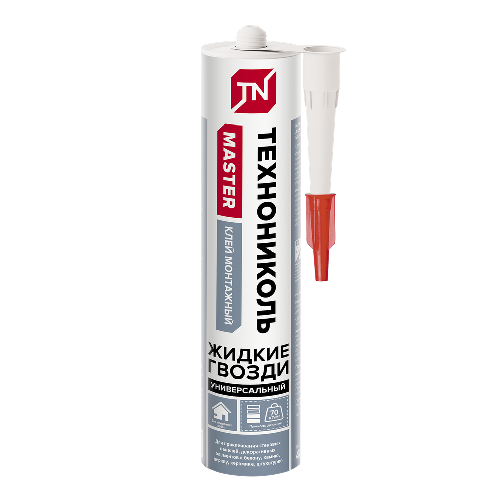 Клей ТЕХНОНИКОЛЬ MASTER универсальный акриловый, белый, картридж 280 мл