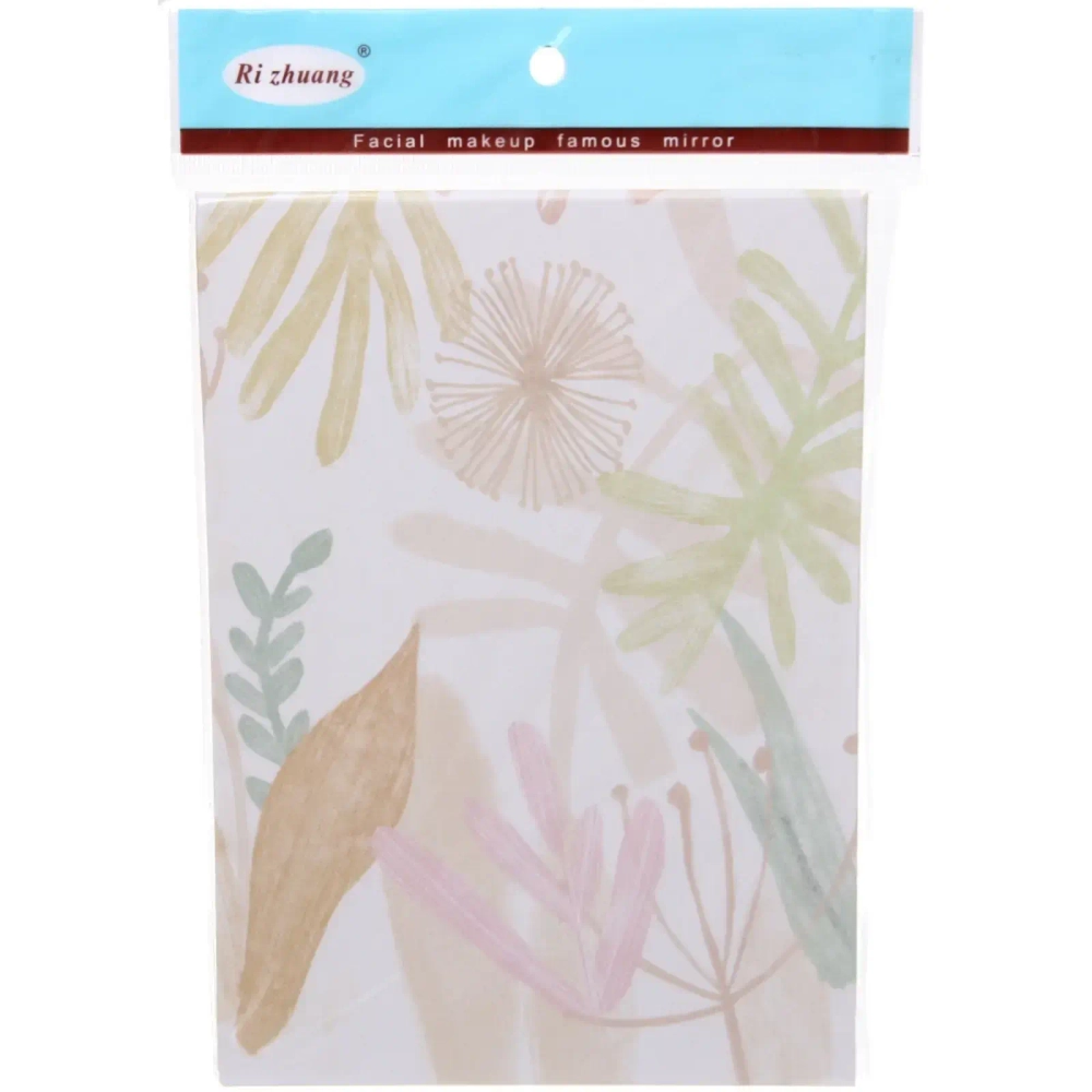 Зеркало косметическое складное «ФОРТУНА БРИ», микс 4 дизайна, тропики, 15*21см