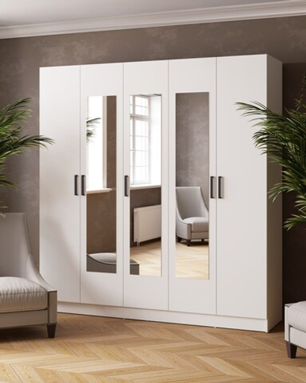 Шкаф комбинированный Ларс (2,0) с зеркалом