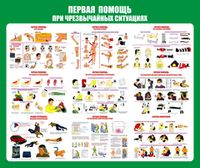 Информационный стенд "Первая помощь при чрезвычайных ситуациях"