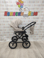 Коляска модульная Indigo Barbara Eco Classic be 02 (св.бежевая кожа)