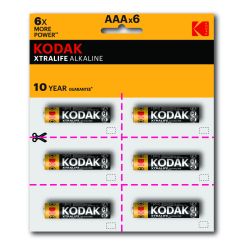 Батарейки Kodak LR03-12BL perforated (6x2BL) XTRALIFE Alkaline [KAAA-2x6 perf]