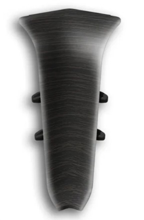 Угол внутренний для плинтуса 85мм "Идеал Классик", 302 Венге черный