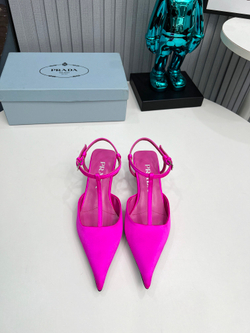 Prada Satin Slingback Pumps