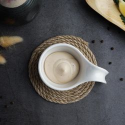 Соусник 80 мл 12*7,5 см h3,8 см Mini Mix с ручкой белый фарфор P.L. Proff Cuisine [6]