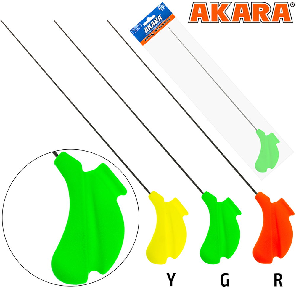 Удочка зимняя Akara Akara Master Jig M 405 (4-21 гр.) Green (хлыст жёсткий Hi Carbon)