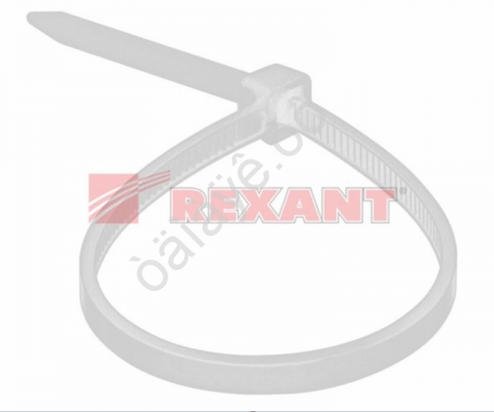 Хомут пластиковый 2,5*120 белый REXANT а070120