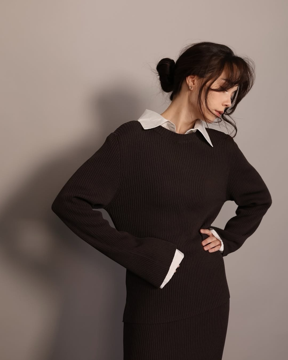 костюм: юбка и лонгслив