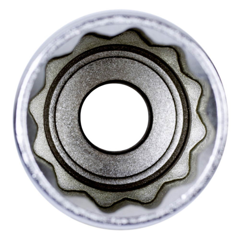 KING TONY (423025M) Головка торцевая глубокая двенадцатигранная 1/2", 25 мм