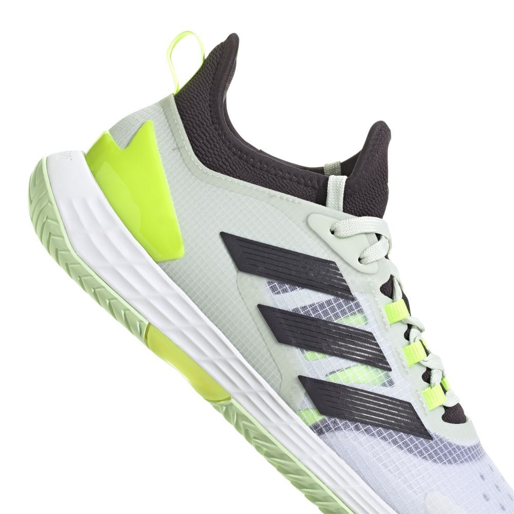 Мужские кроссовки теннисные Adidas Adizero Ubersonic 4.1 M - cloud white/aurora black/ lucid lemon