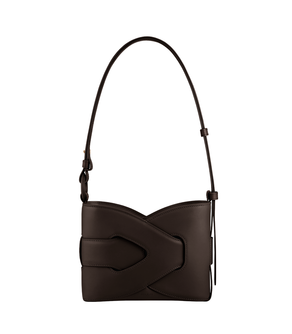 Сумка Polene NODDE EDITION SMOOTH EBONY