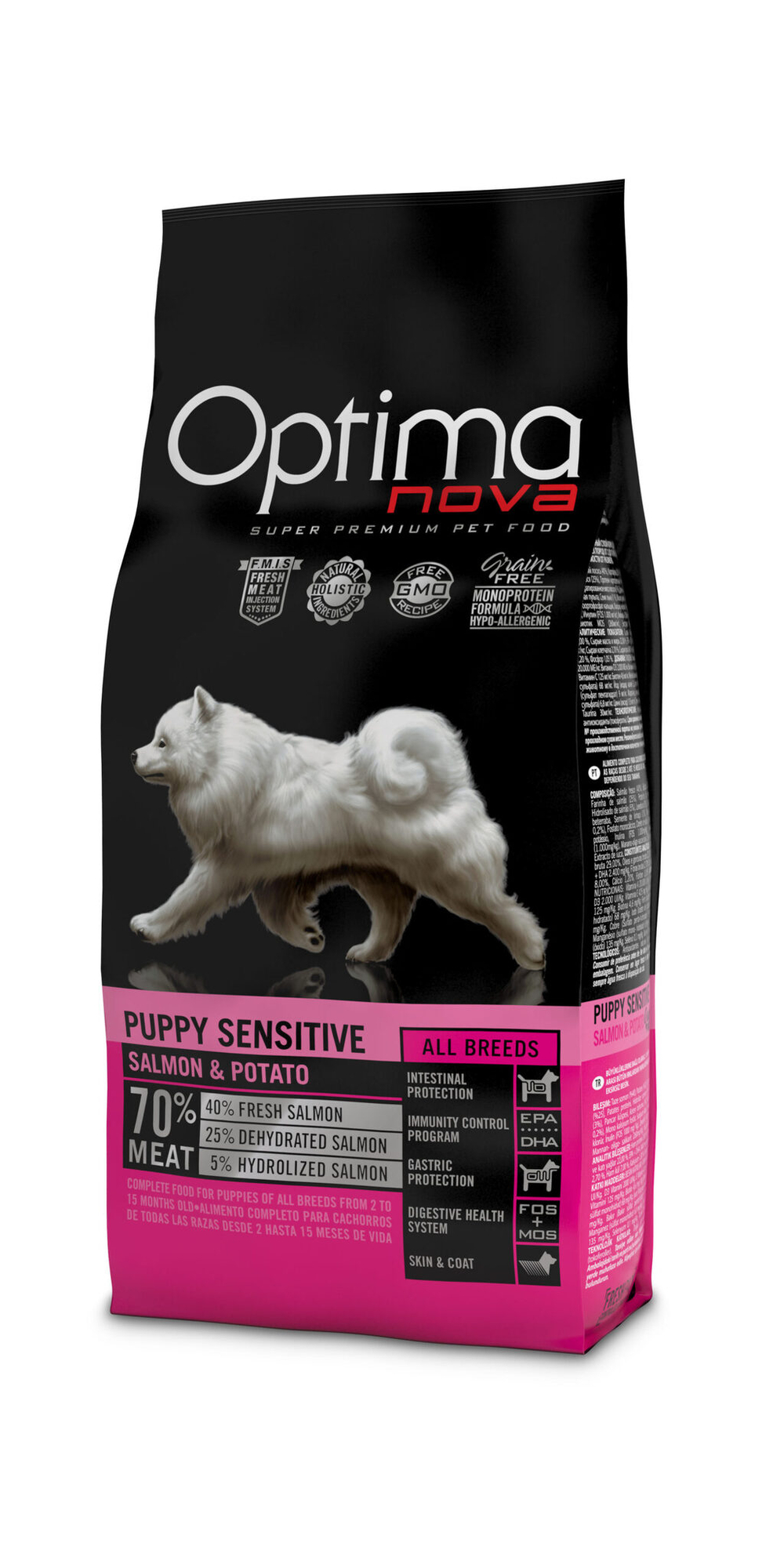 Optima Nova Puppy Sensitive (Лосось и картофель)