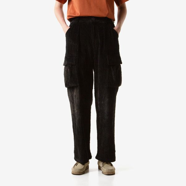 Брюки Corduroy Cargo Black Moss темно-зеленые - фото 2