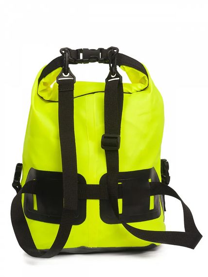 Гермосумка через плечо Sargan Пляжка с доп.карманом 15 л желтая флуор