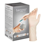 Перчатки латексные хирургические стерильные неопудренные анатомические Benovy размер 8 прозрачные 50 пар