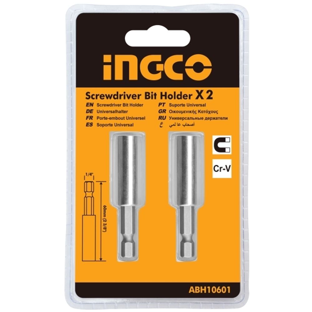 Держатель для бит 2х60 мм. INGCO ABH10601