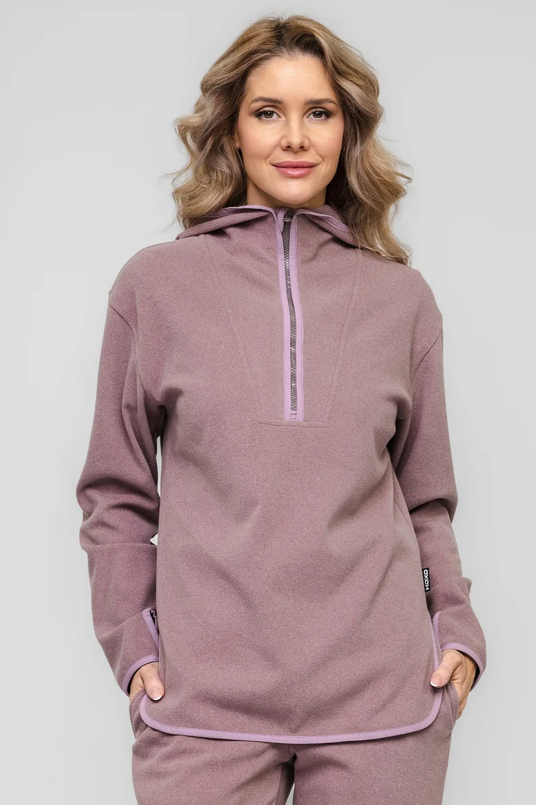 Анорак с капюшоном, женский, цвет "Розовый лёд"