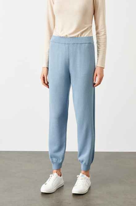 3954 Брюки женские (голубой)