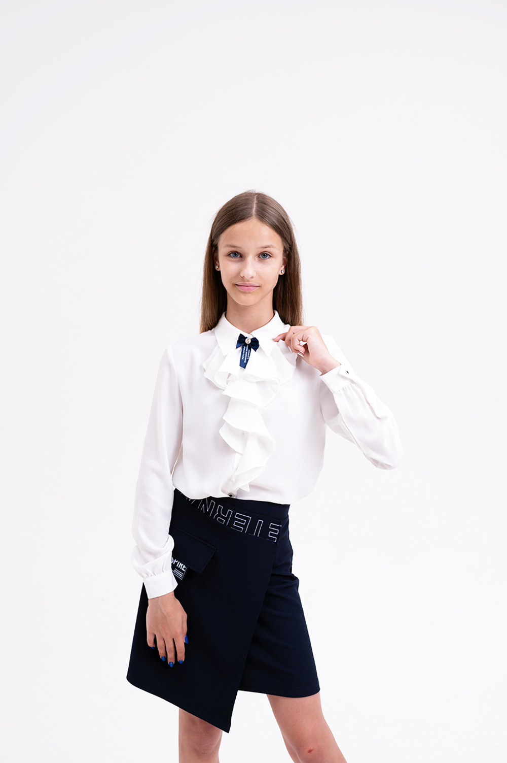 Блуза дл/р швейн. д/д DELORAS C63699