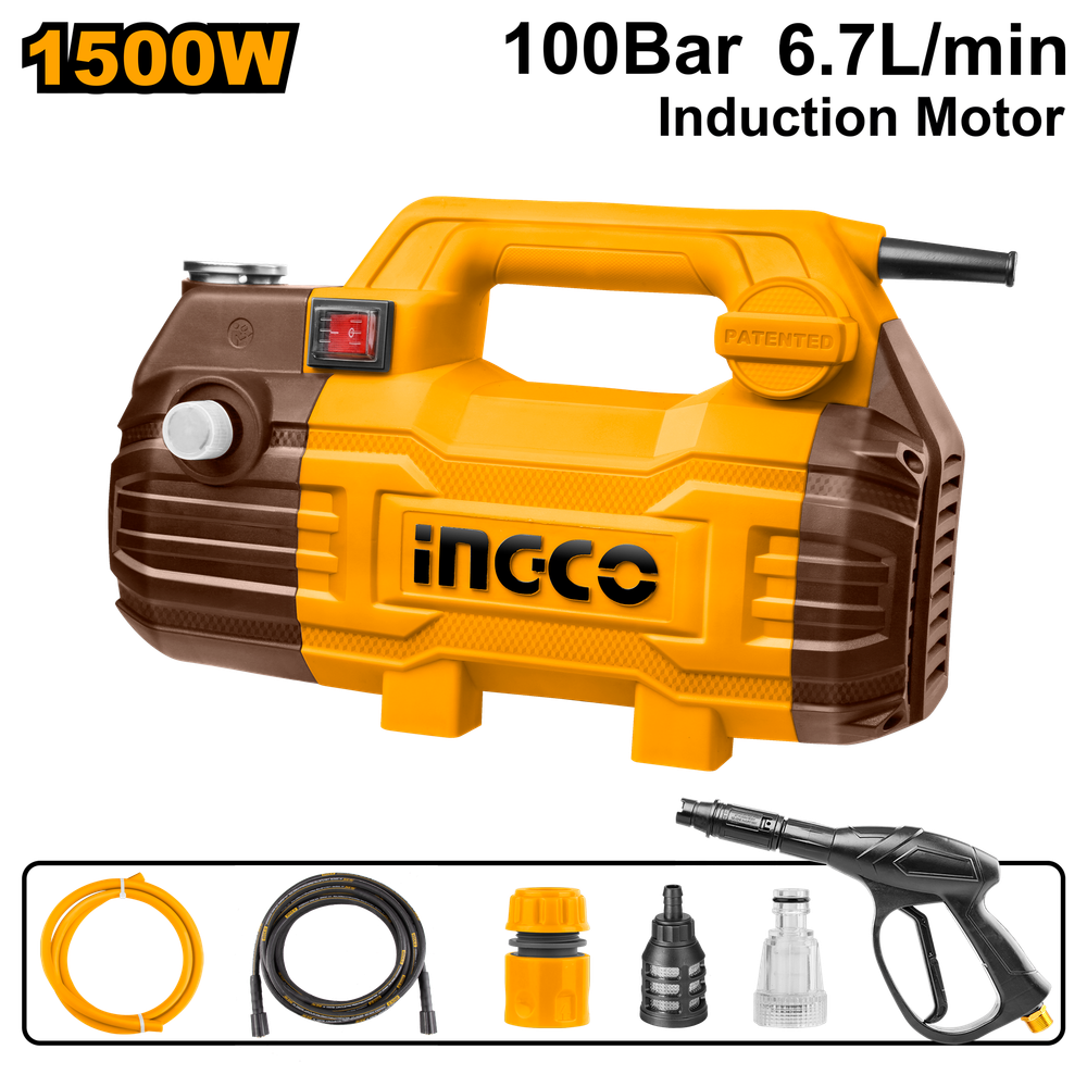 Мойка высокого давления INGCO HPWR15028 100 бар 1500 Вт