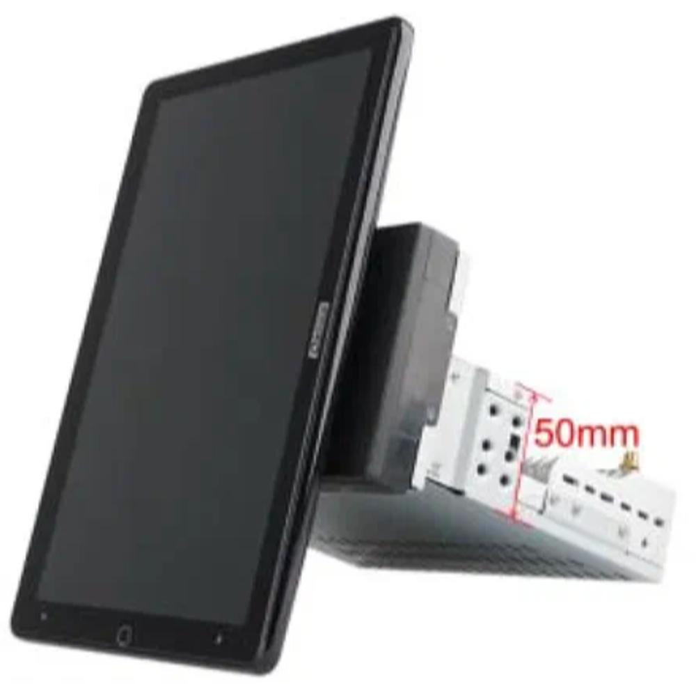 1DIN магнитола с поворотным экраном 10.1&quot; - Carmedia OL-1007-Q на Android 12, 6+128Гб, CarPlay, 4G SIM-слот
