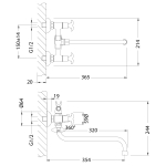 Смеситель Lemark Flora LM0151C универсальный