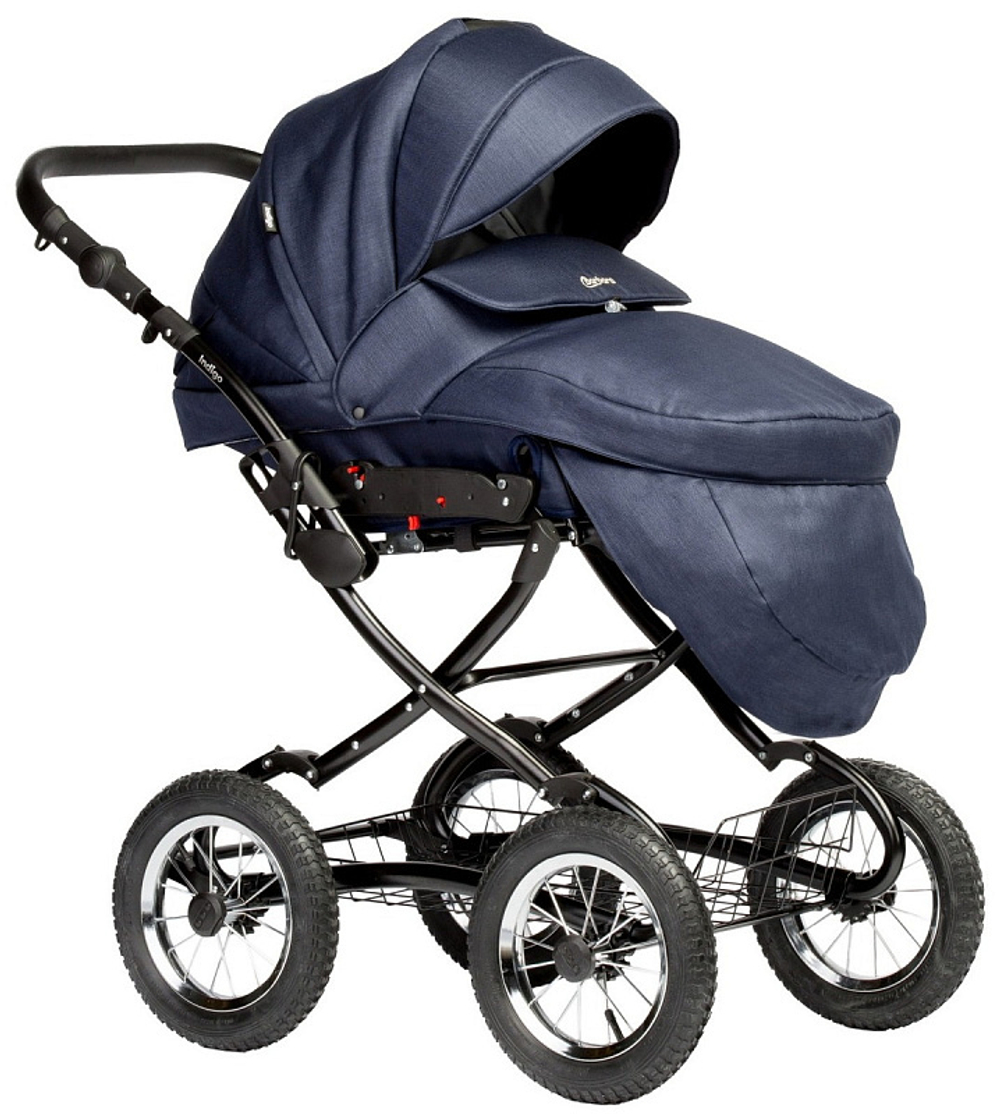 Детская коляска Indigo Barbara 21 Classic 2 в 1 Ba01 синий