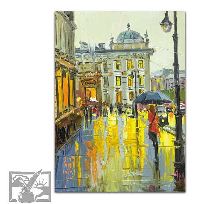 Открытка почтовая. Меньщикова Анна. Доходный дом Фирсановой, Москва