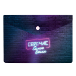 Папка для документов А5 пластиковая "Включи неон" (Феникс+)