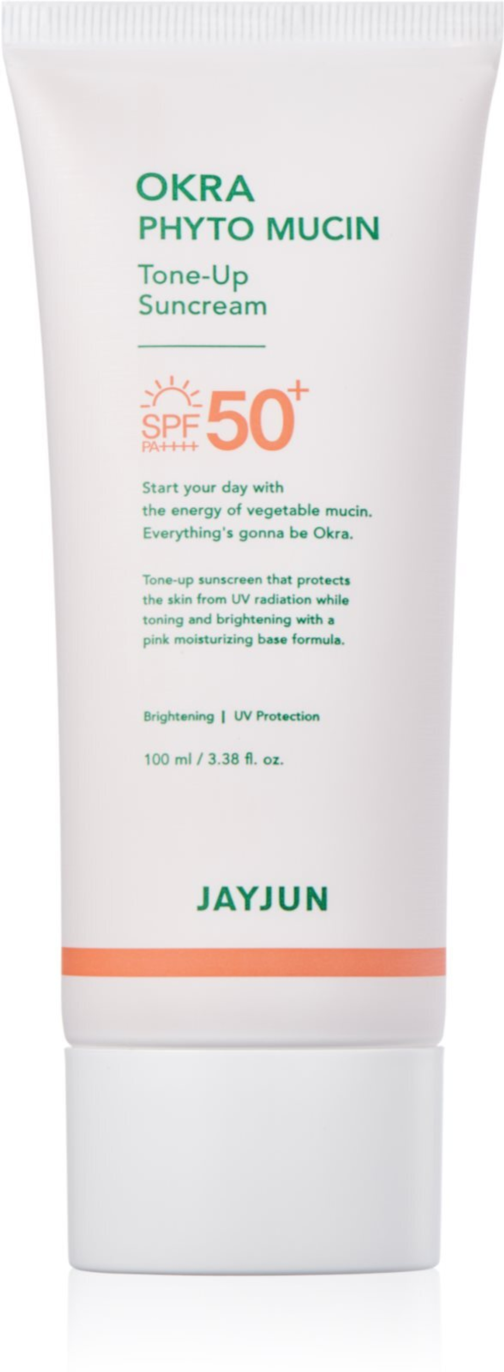 Jayjun Okra Phyto Mucin - тонизирующий защитный крем SPF 50+ /   100  ml  / GTIN 8809495897414