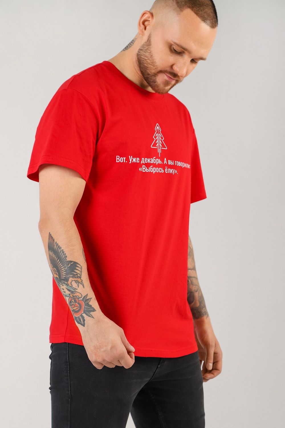 Фуфайка (футболка) мужская Презент-4 Виотекс КРАСНЫЙ