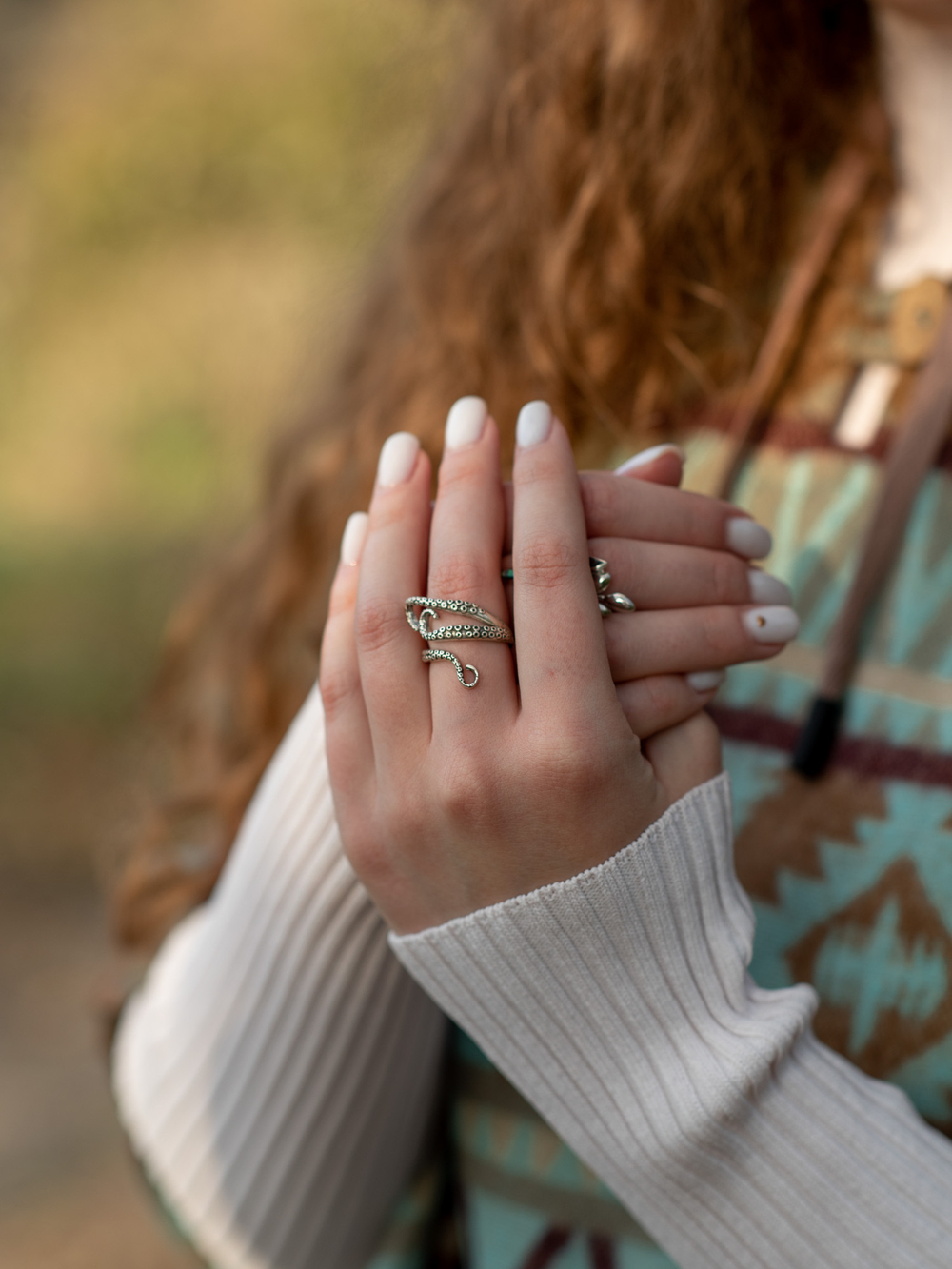 Кольцо ЩУПАЛЬЦА, серебро