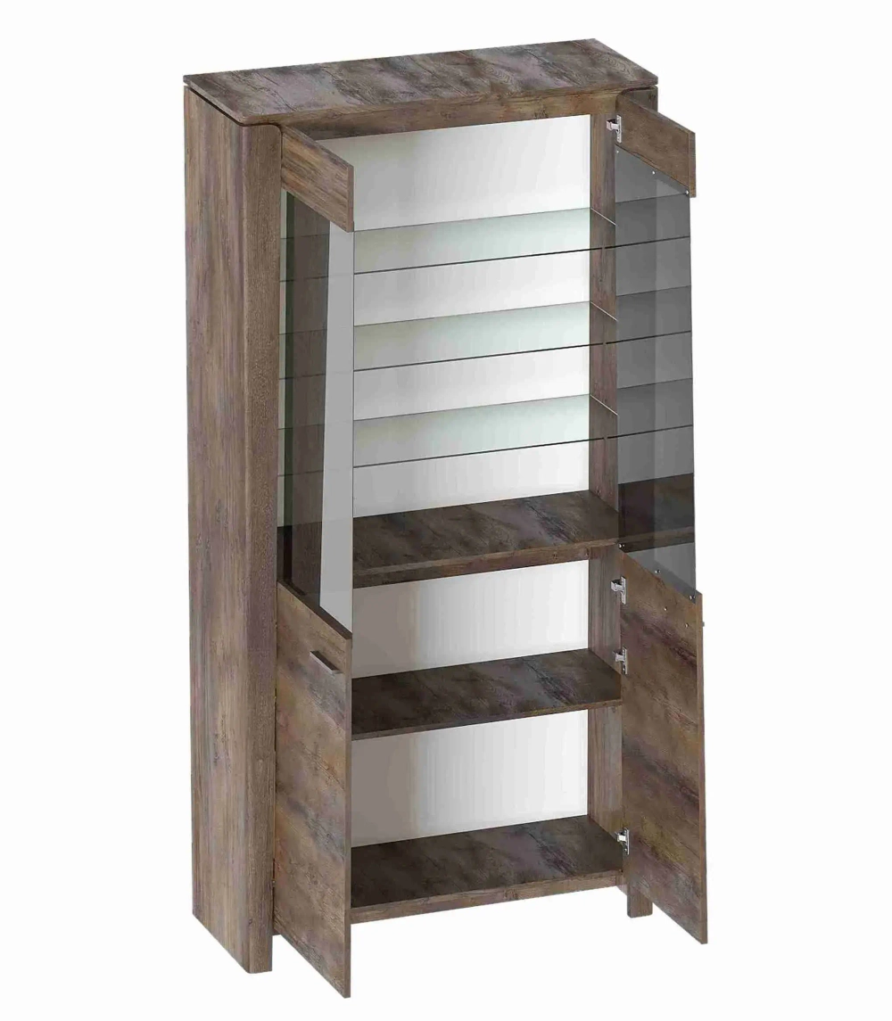 Шкаф -витрина двухдверный "Мальта" гостиная