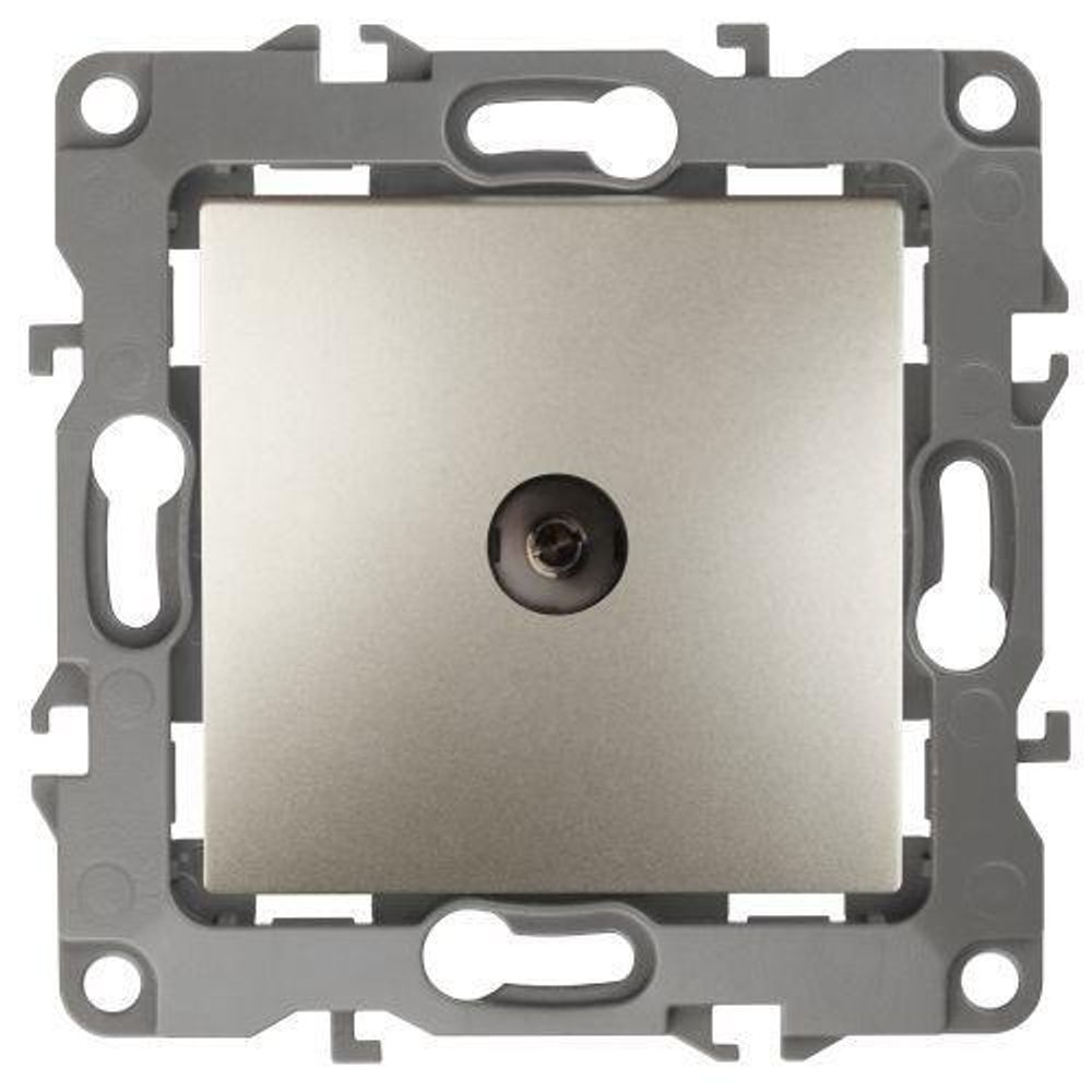 Розетка телевизионная проходная TV Эра12 12-3102-04 IP20 шампань Эра Б0027434