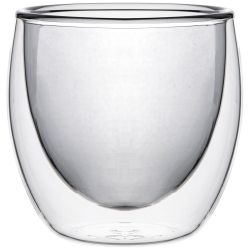 СТАКАН С ДВОЙНЫМИ СТЕНКАМИ "DOUBLE-WALL" 250 МЛ. ДИАМЕТР=8,5 СМ. ВЫСОТА=9 СМ (КОР=48ШТ.)