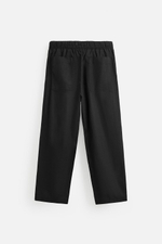 Брюки relaxed fit из хлопка и льна